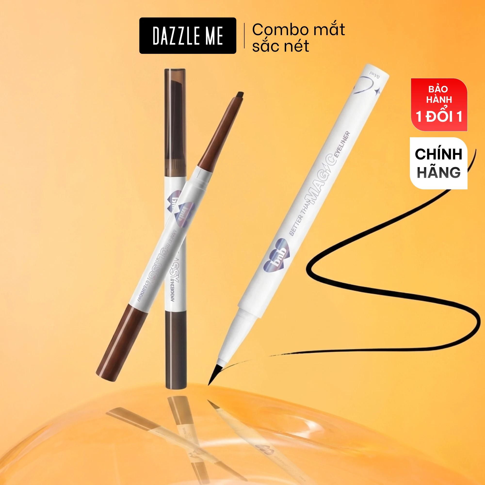 [Combo Mắt sắc nét] Chì kẻ lông mày Make Me Classy Eyebrow và Bút kẻ mắt nước siêu mảnh Barenbliss Better Than Magic Eyeliner