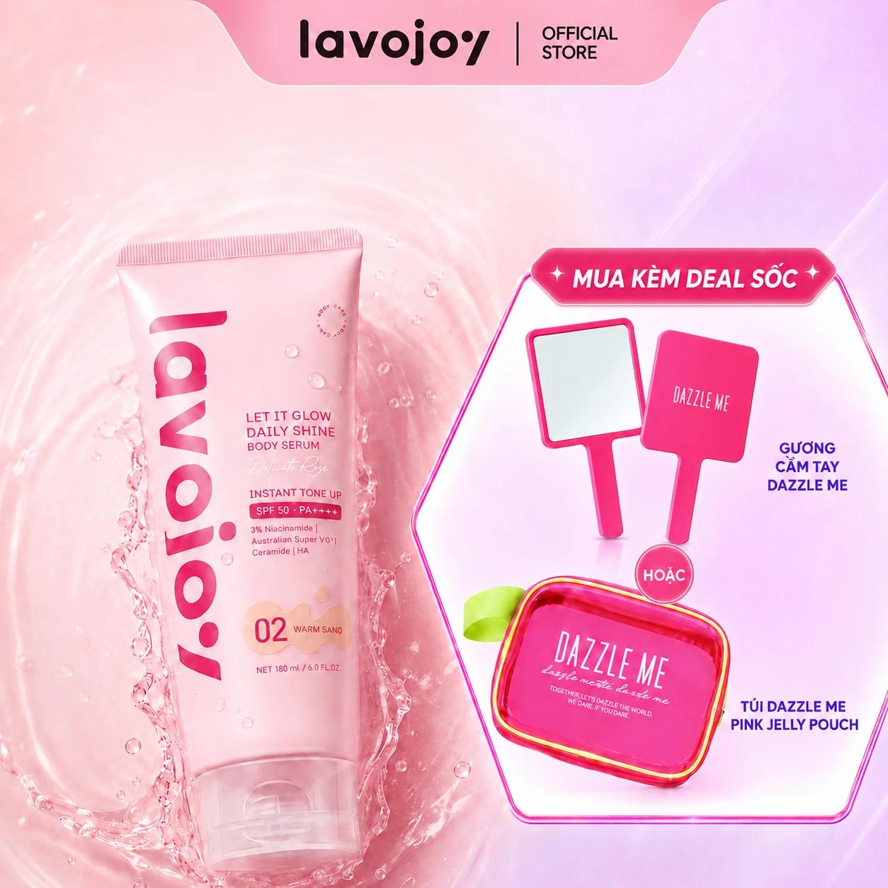 Serum dưỡng thể lavojoy Let It Glow hương Hoa Hồng Dịu Nhẹ